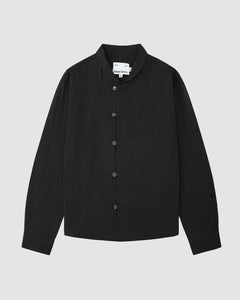 BLACK CHINA COLLAR KNOT SHACKET
