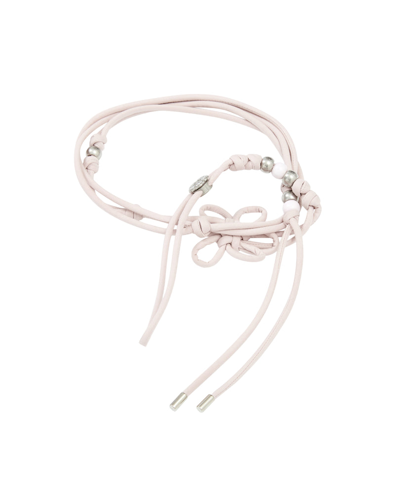 BABY PINK MAEHWA MACRAME BELT