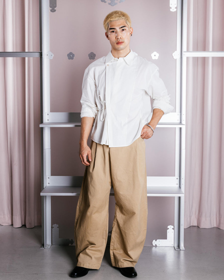 OLIVE HANBOK CHINO PANTS — size M