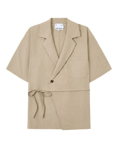 WHEAT HANBOK LINEN SHIRT