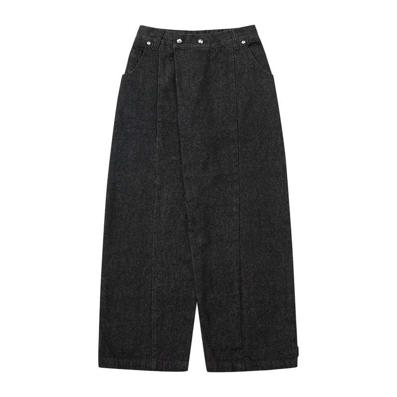 BLACK HANBOK DENIM PANTS