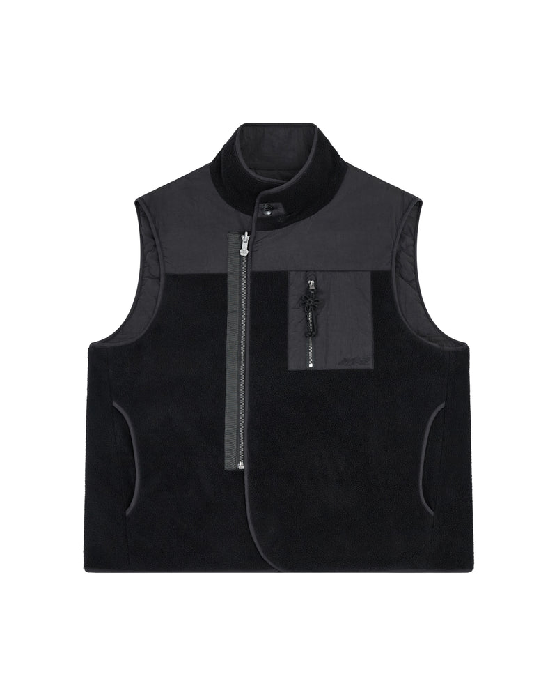 BLACK MOMO REVERSIBLE FLEECE VEST