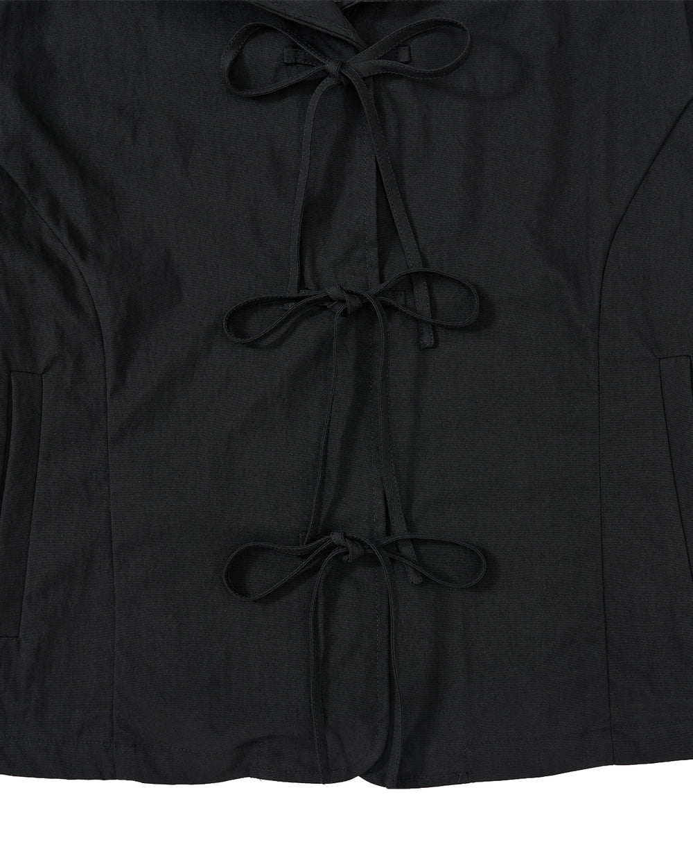 BLACK SAILOR COLLAR UNIFORM JACKET