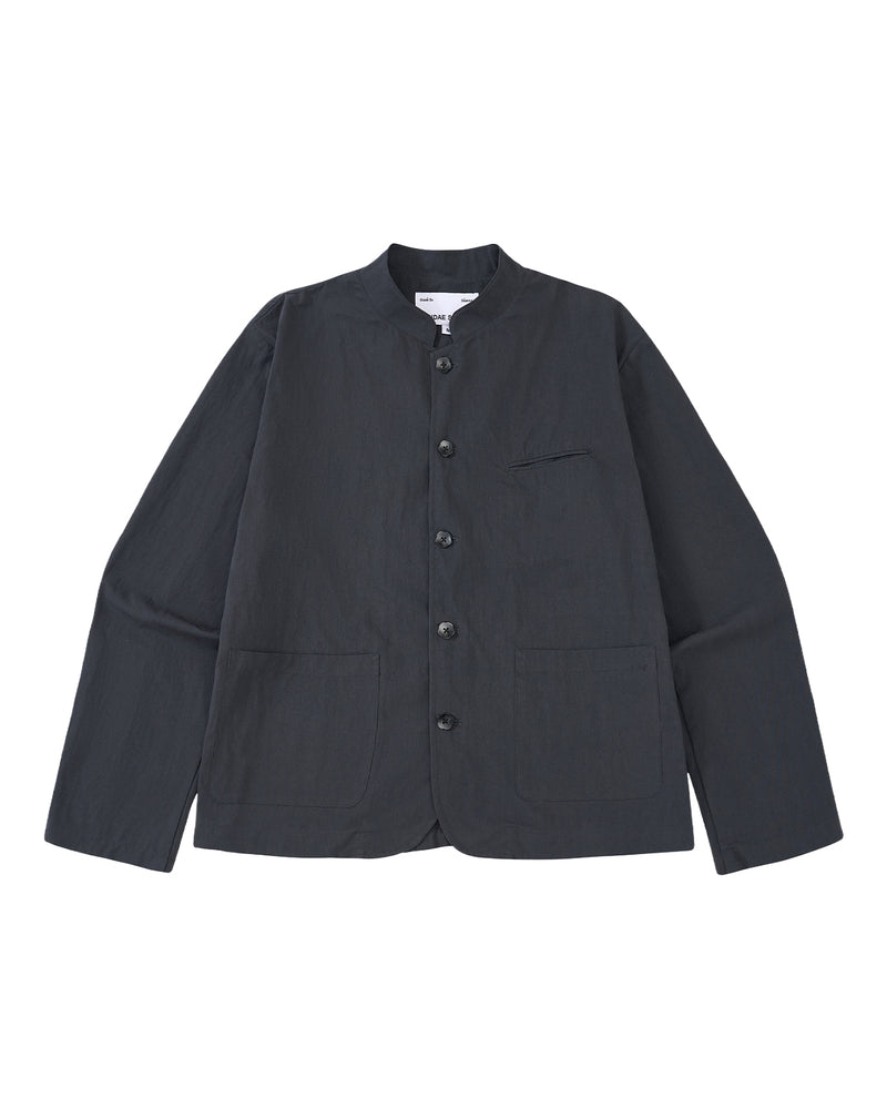CHARCOAL STAND COLLAR UNIFORM JACKET