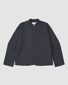 CHARCOAL STAND COLLAR UNIFORM JACKET