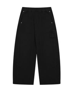 BLACK WASH WRAP SWEAT BAJI
