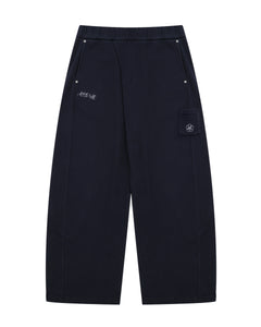 NAVY WASH WRAP SWEAT BAJI