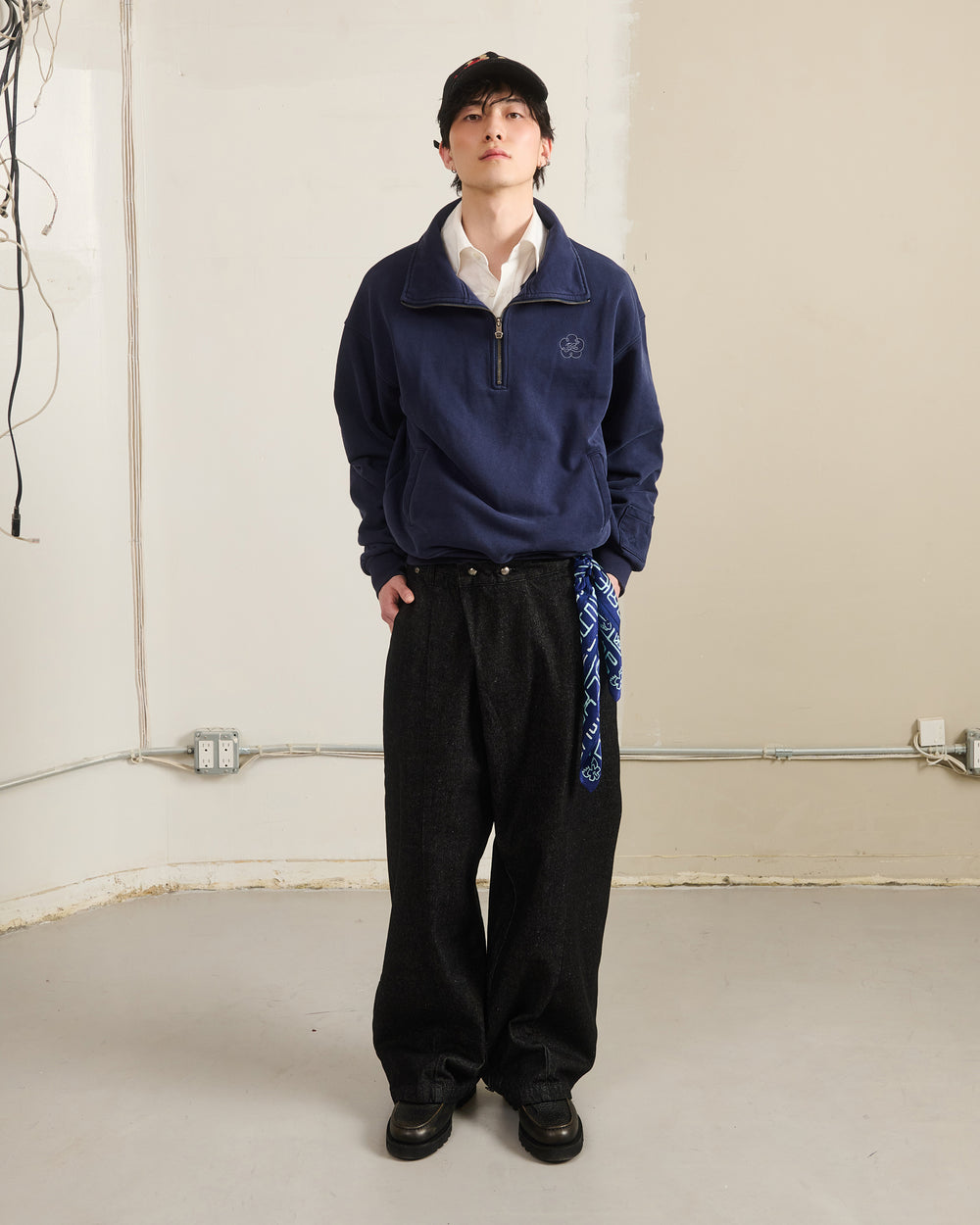BLACK HANBOK DENIM PANTS