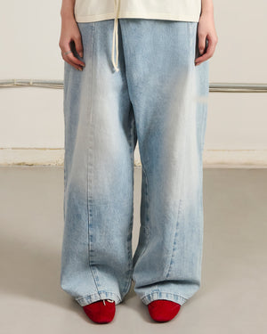 SKY BLUE HANBOK DENIM PANTS